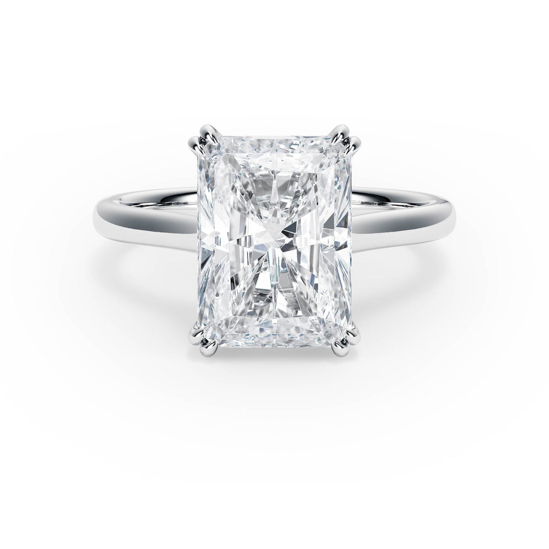 Elevé Cathedral Radiant Diamond Engagement Ring - R1225 in Ring by 18 KARATS INC.