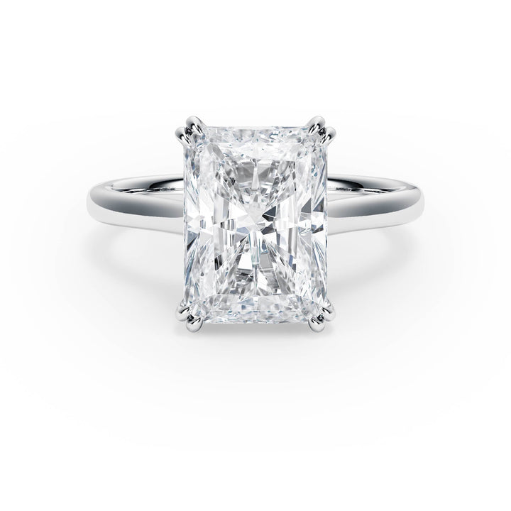 Elevé Cathedral Radiant Diamond Engagement Ring - R1225 in Ring by 18 KARATS INC.