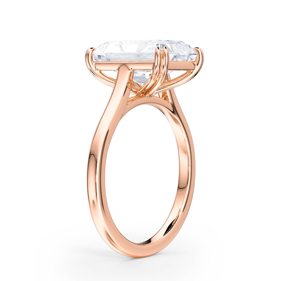 Elevé Cathedral Radiant Diamond Engagement Ring - R1225 in Ring by 18 KARATS INC.