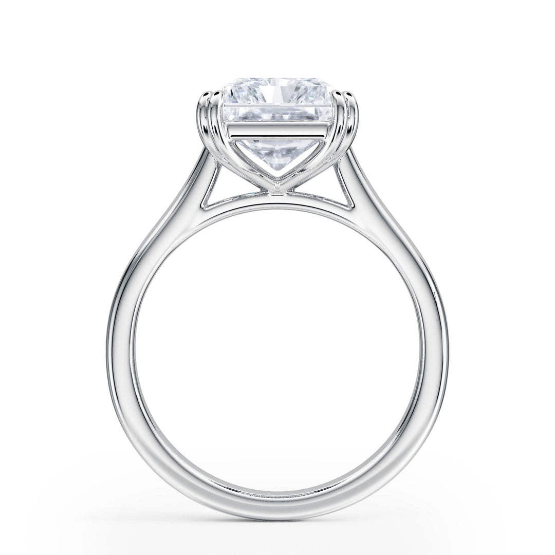Elevé Cathedral Radiant Diamond Engagement Ring - R1225 in Ring by 18 KARATS INC.