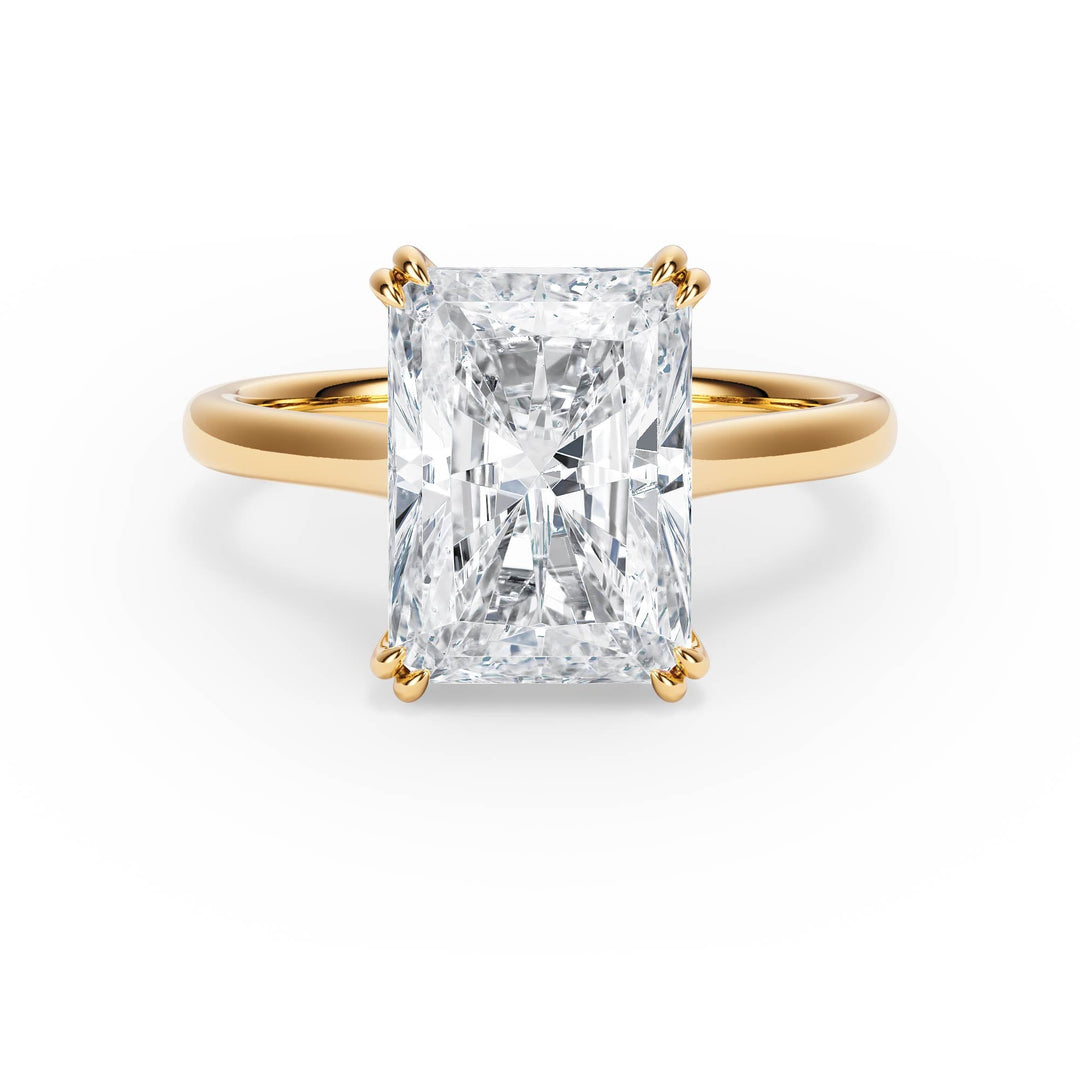 Elevé Cathedral Radiant Diamond Engagement Ring - R1225 in Ring by 18 KARATS INC.