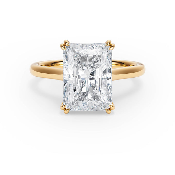 Elevé Cathedral Radiant Diamond Engagement Ring - R1225 in Ring by 18 KARATS INC.