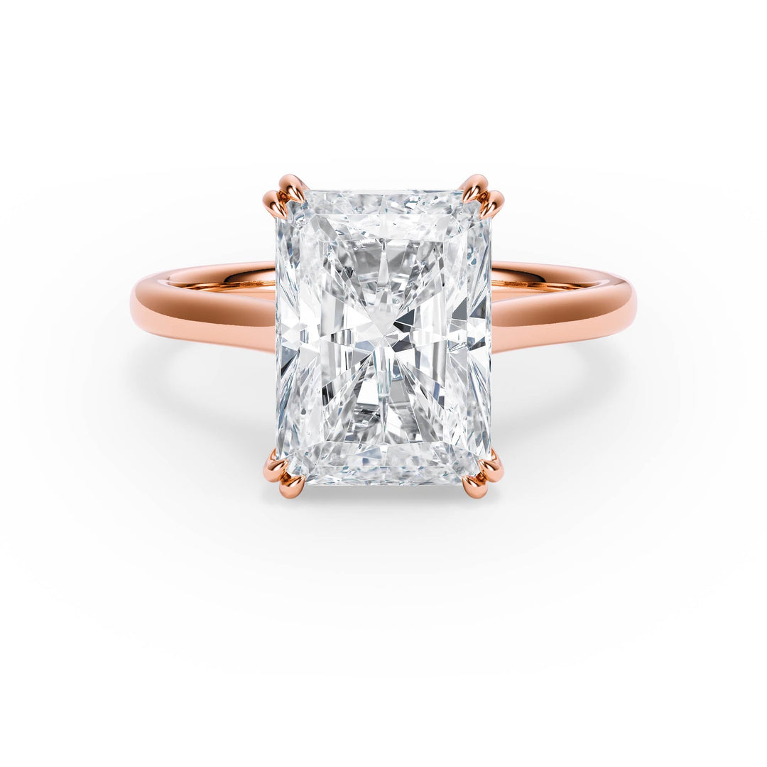 Elevé Cathedral Radiant Diamond Engagement Ring - R1225 in Ring by 18 KARATS INC.