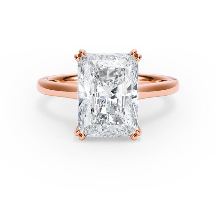 Elevé Cathedral Radiant Diamond Engagement Ring - R1225 in Ring by 18 KARATS INC.