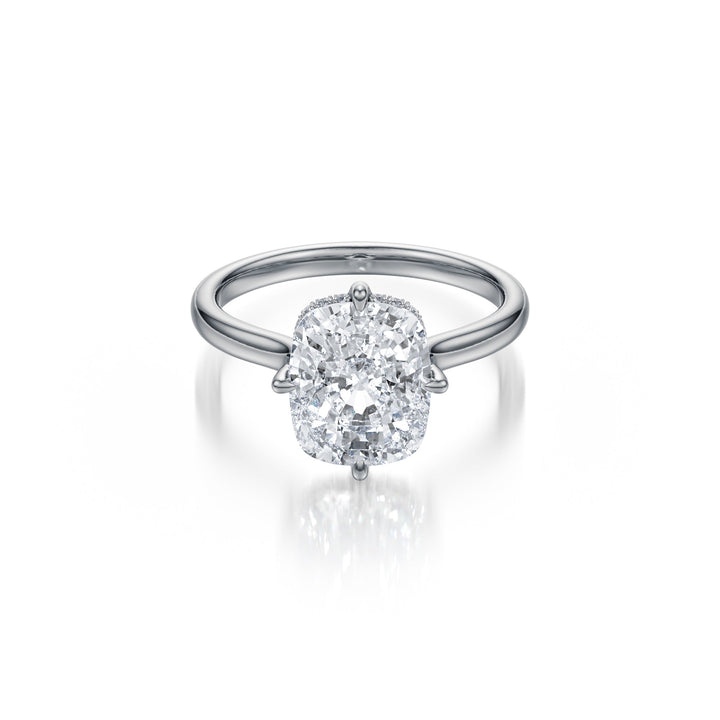 Elongated Cushion Brilliance Ring - R1030 in Ring by 18 KARATS