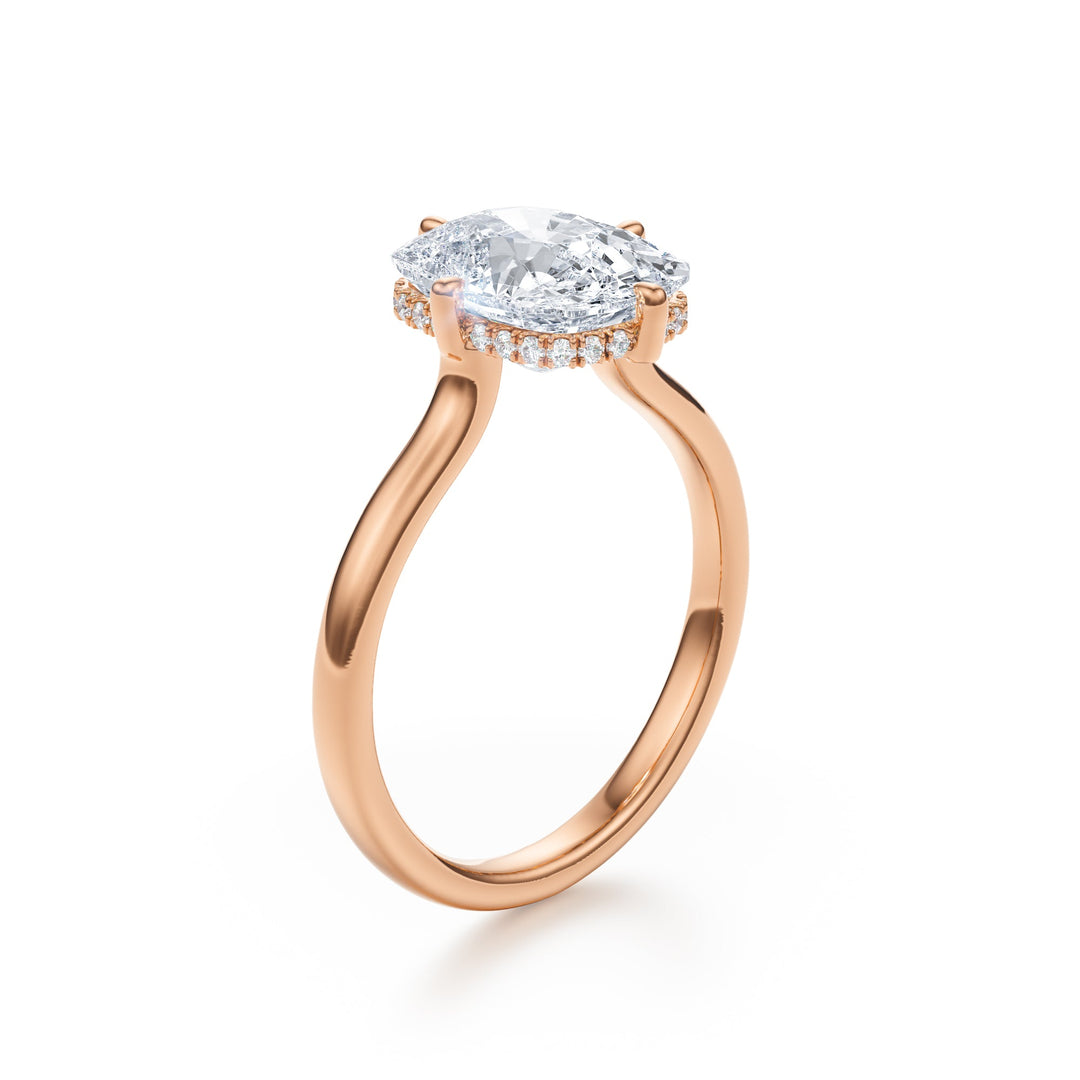 Elongated Cushion Brilliance Ring - R1030 in Ring by 18 KARATS