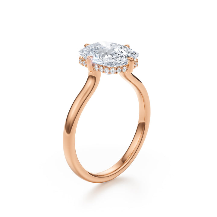 Elongated Cushion Brilliance Ring - R1030 in Ring by 18 KARATS