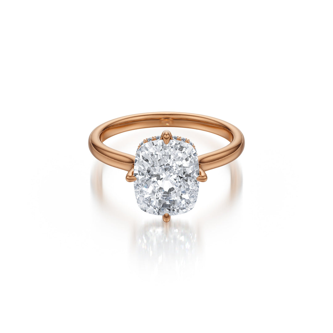 Elongated Cushion Brilliance Ring - R1030 in Ring by 18 KARATS