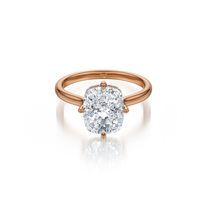 Elongated Cushion Brilliance Ring - R1030 in Ring by 18 KARATS