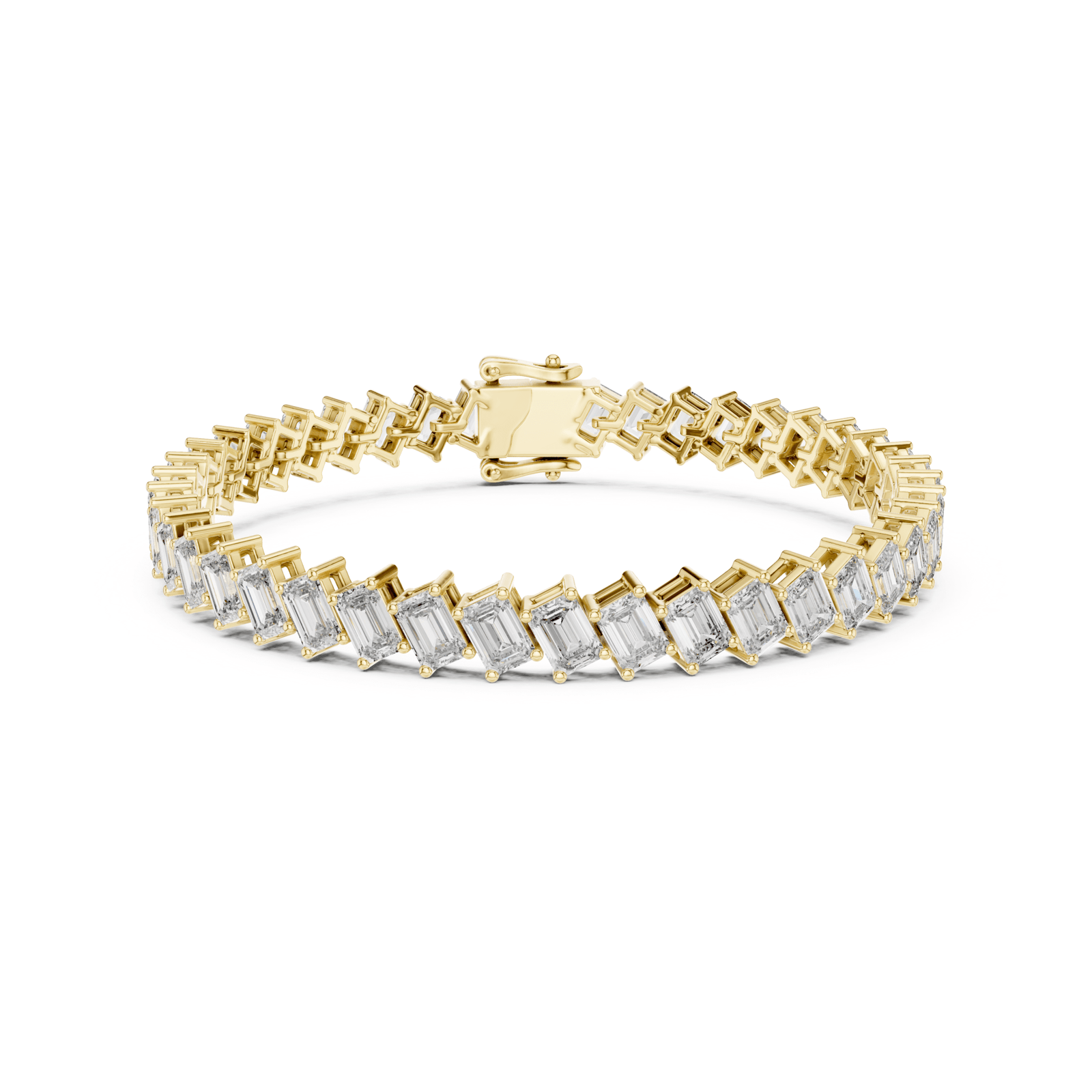 Emerald 7.5 ctw Lab Diamond Tennis Bracelet- BC123 in Bracelet by 18 KARATS INC.