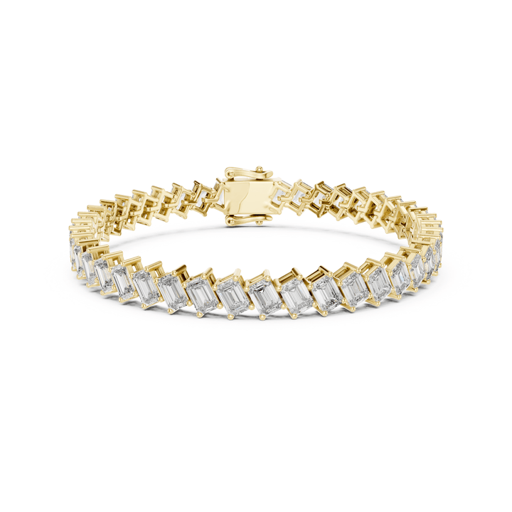 Emerald 7.5 ctw Lab Diamond Tennis Bracelet- BC123 in Bracelet by 18 KARATS INC.