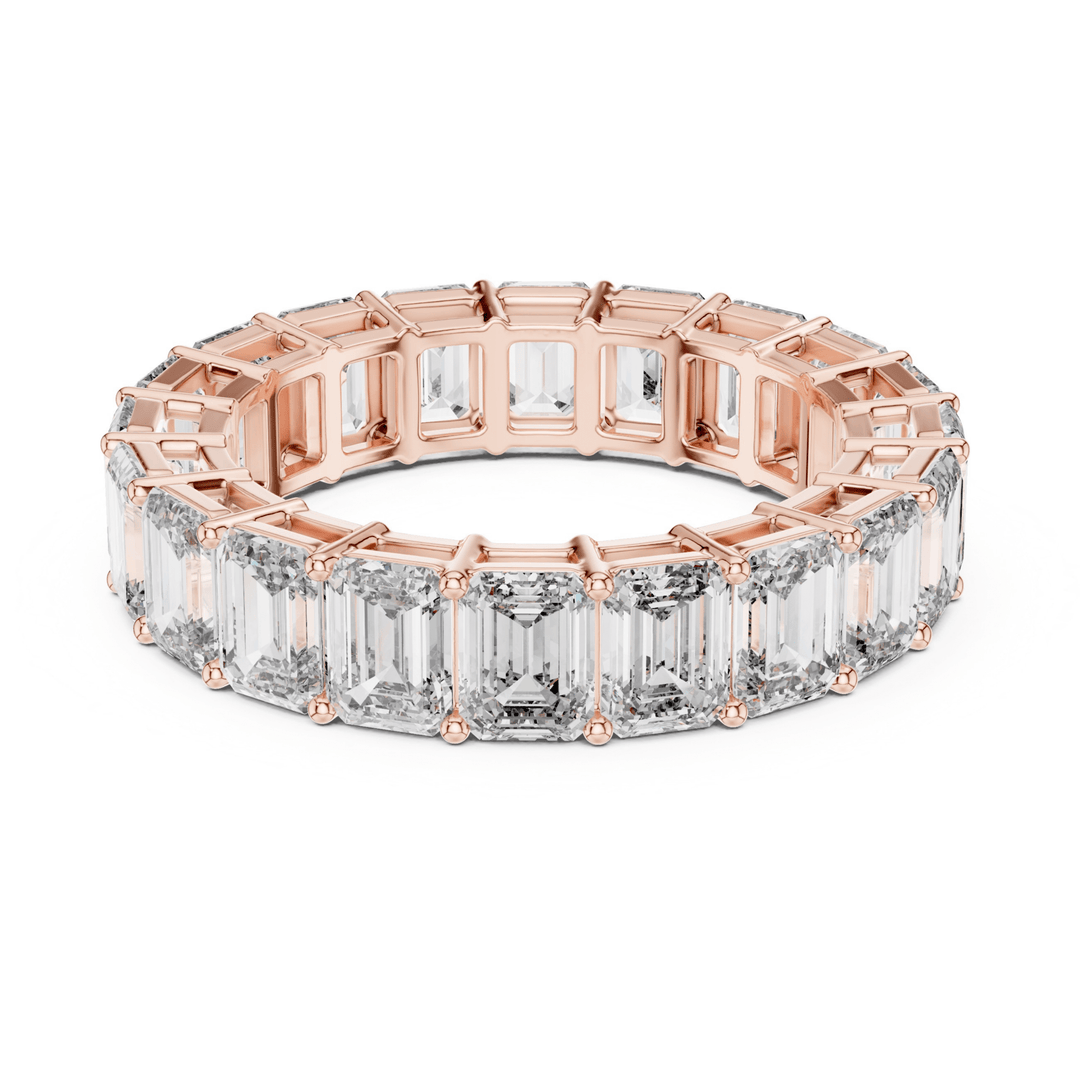 Emerald Cut 6 ctw Diamond Eternity Band - B1123 in Wedding Bands by 18 KARATS INC.