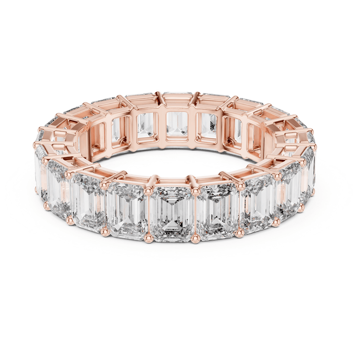 Emerald Cut 6 ctw Diamond Eternity Band - B1123 in Wedding Bands by 18 KARATS INC.