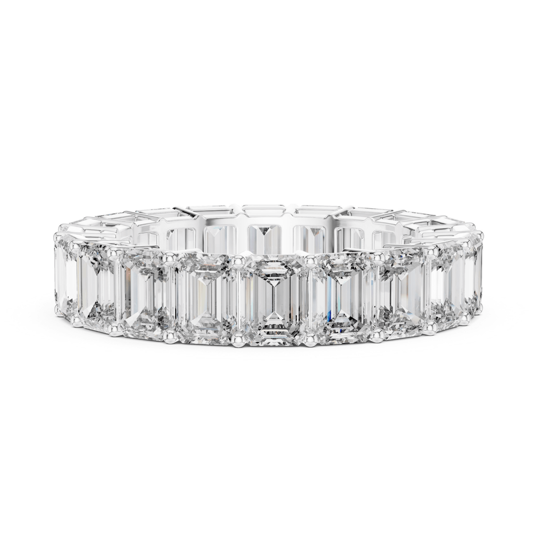Emerald Cut 6 ctw Diamond Eternity Band - B1123 in Wedding Bands by 18 KARATS INC.