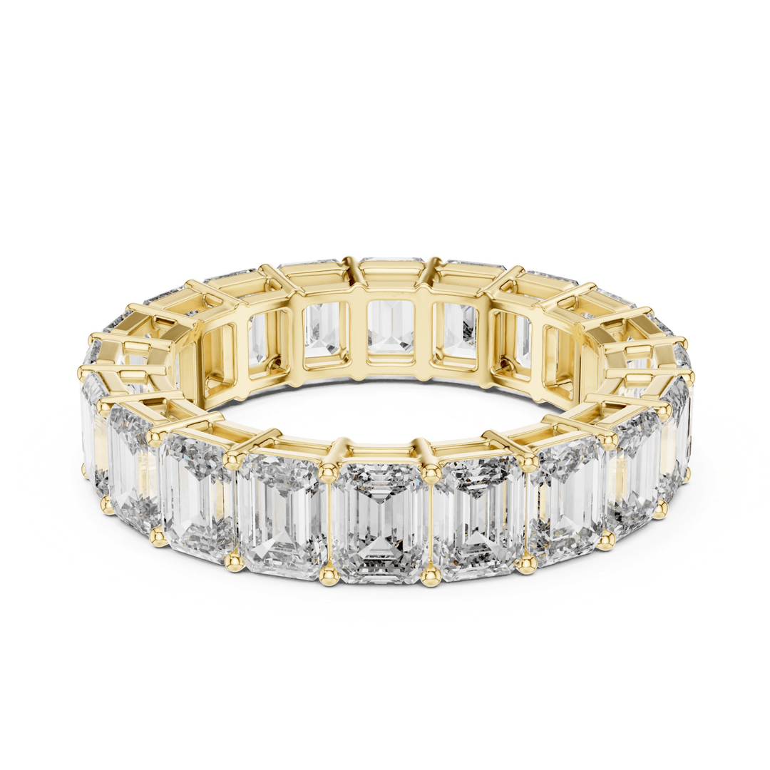 Emerald Cut 6 ctw Diamond Eternity Band - B1123 in Wedding Bands by 18 KARATS INC.