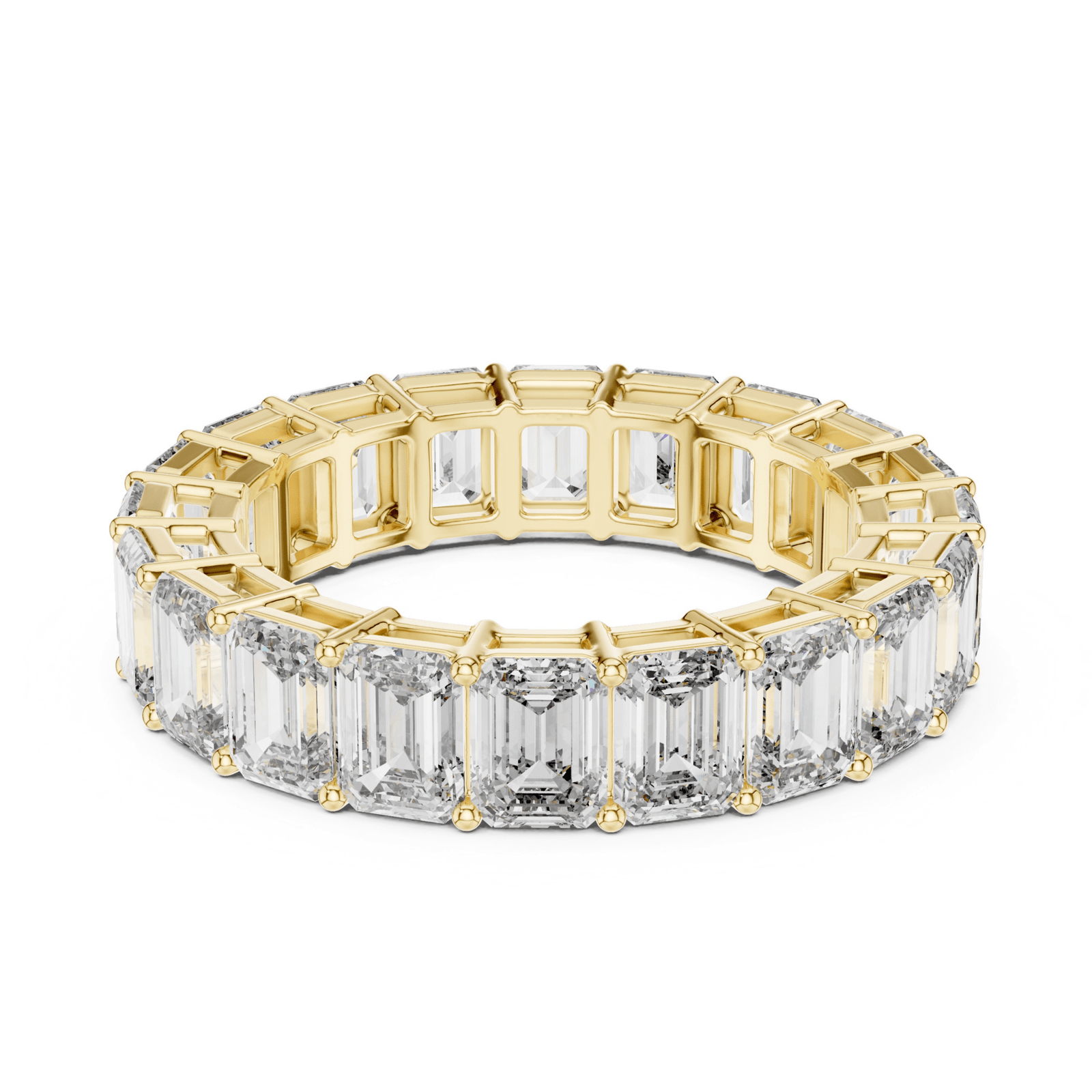 Emerald Cut 6 ctw Diamond Eternity Band - B1123 in Wedding Bands by 18 KARATS INC.