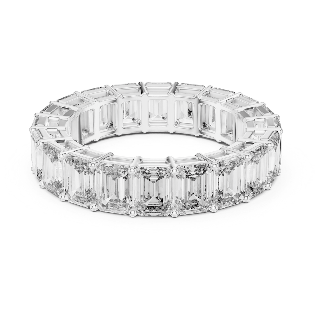 Emerald Cut 6 ctw Diamond Eternity Band - B1123 in Wedding Bands by 18 KARATS INC.