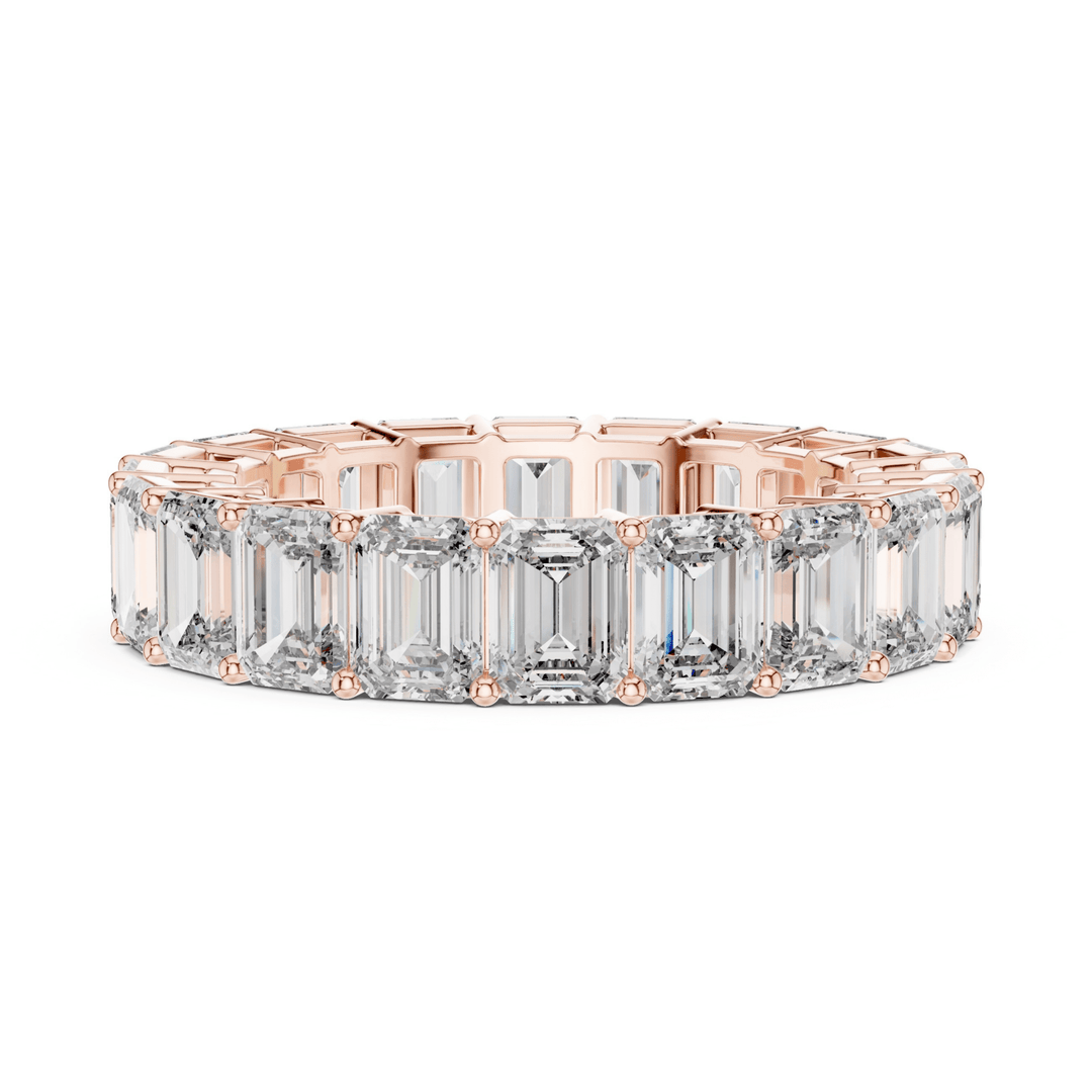 Emerald Cut 6 ctw Diamond Eternity Band - B1123 in Wedding Bands by 18 KARATS INC.