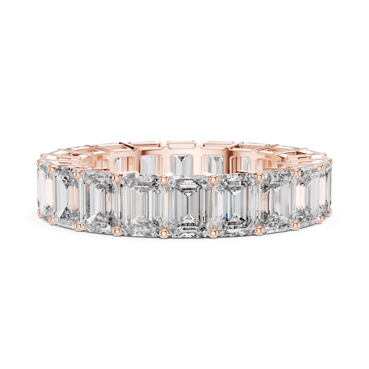 Emerald Cut 6 ctw Diamond Eternity Band - B1123 in Wedding Bands by 18 KARATS INC.