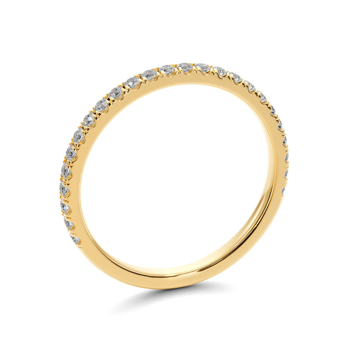 Endless Love U Pavé Wedding Band — B1004 in Wedding Bands by 18 KARATS