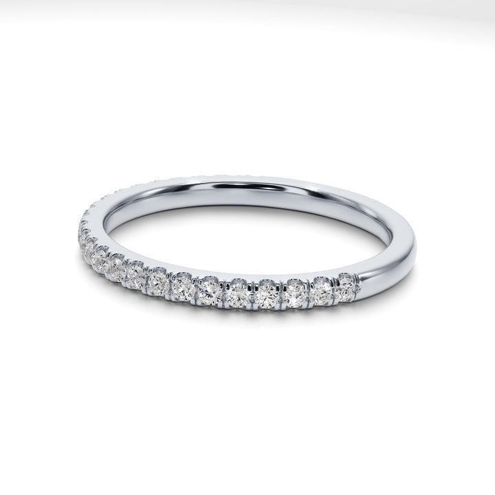 Endless Love U Pavé Wedding Band — B1004 in Wedding Bands by 18 KARATS
