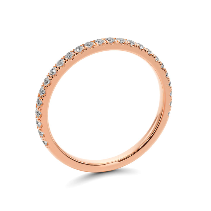 Endless Love U Pavé Wedding Band — B1004 in Wedding Bands by 18 KARATS