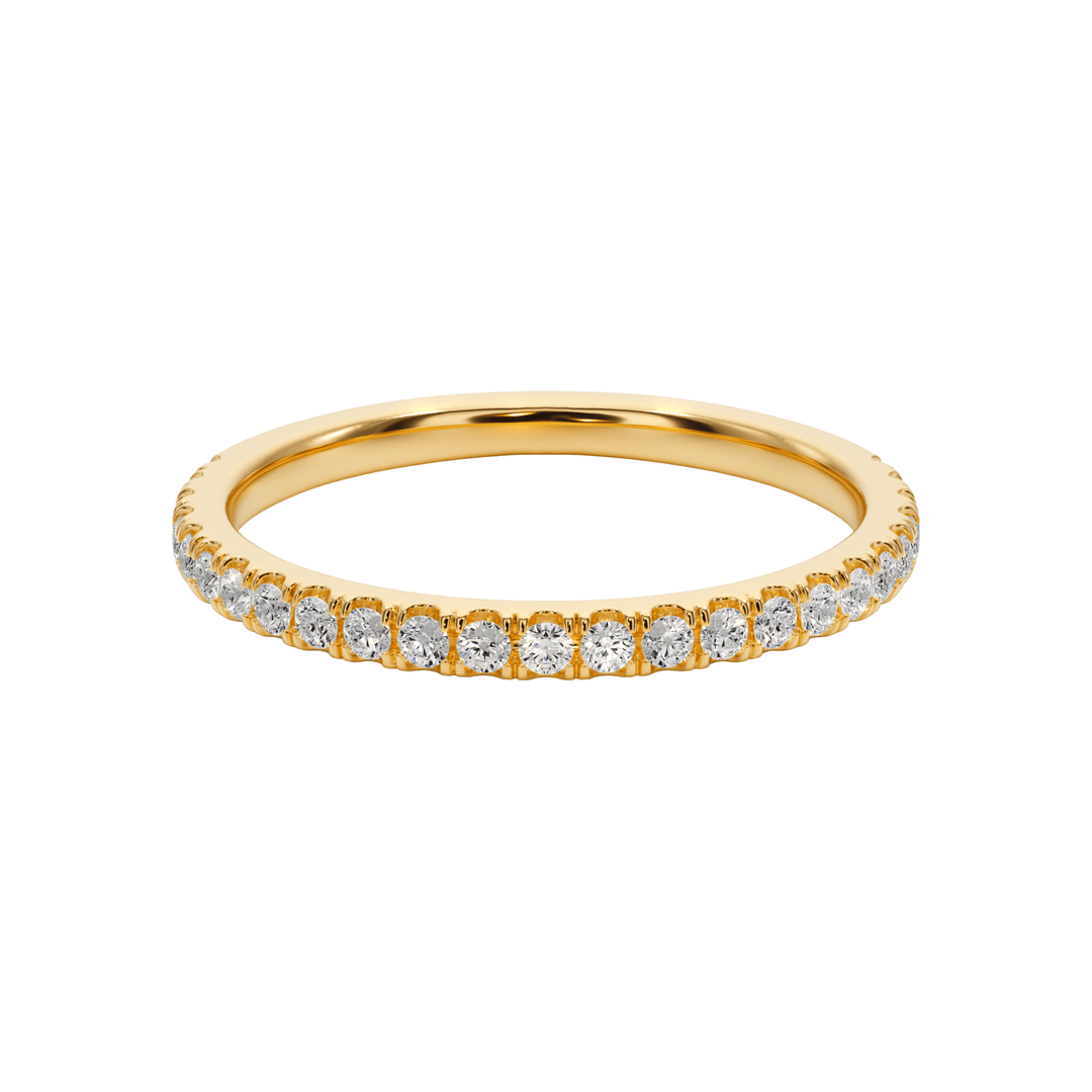 Endless Love U - Pavé Wedding Band - B1004 in Wedding Bands by 18 KARATS INC.