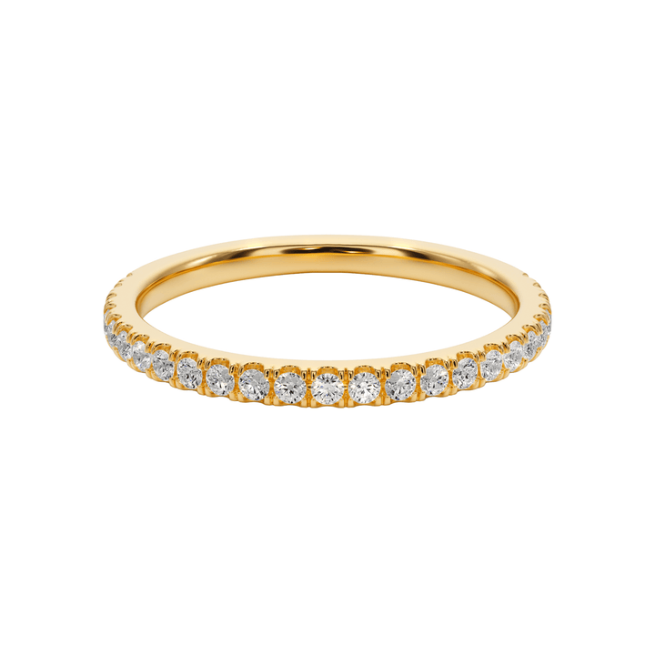 Endless Love U - Pavé Wedding Band - B1004 in Wedding Bands by 18 KARATS INC.