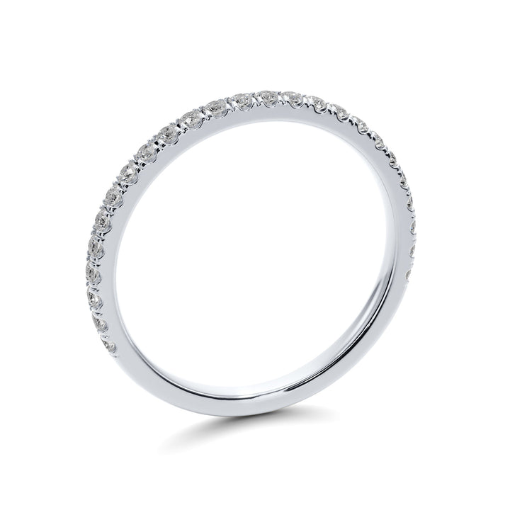 Endless Love U Pavé Wedding Band — B1004 in Wedding Bands by 18 KARATS