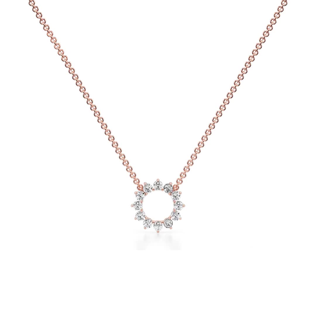 Eternal Love Pendant — P1104 in Necklace by 18 KARATS