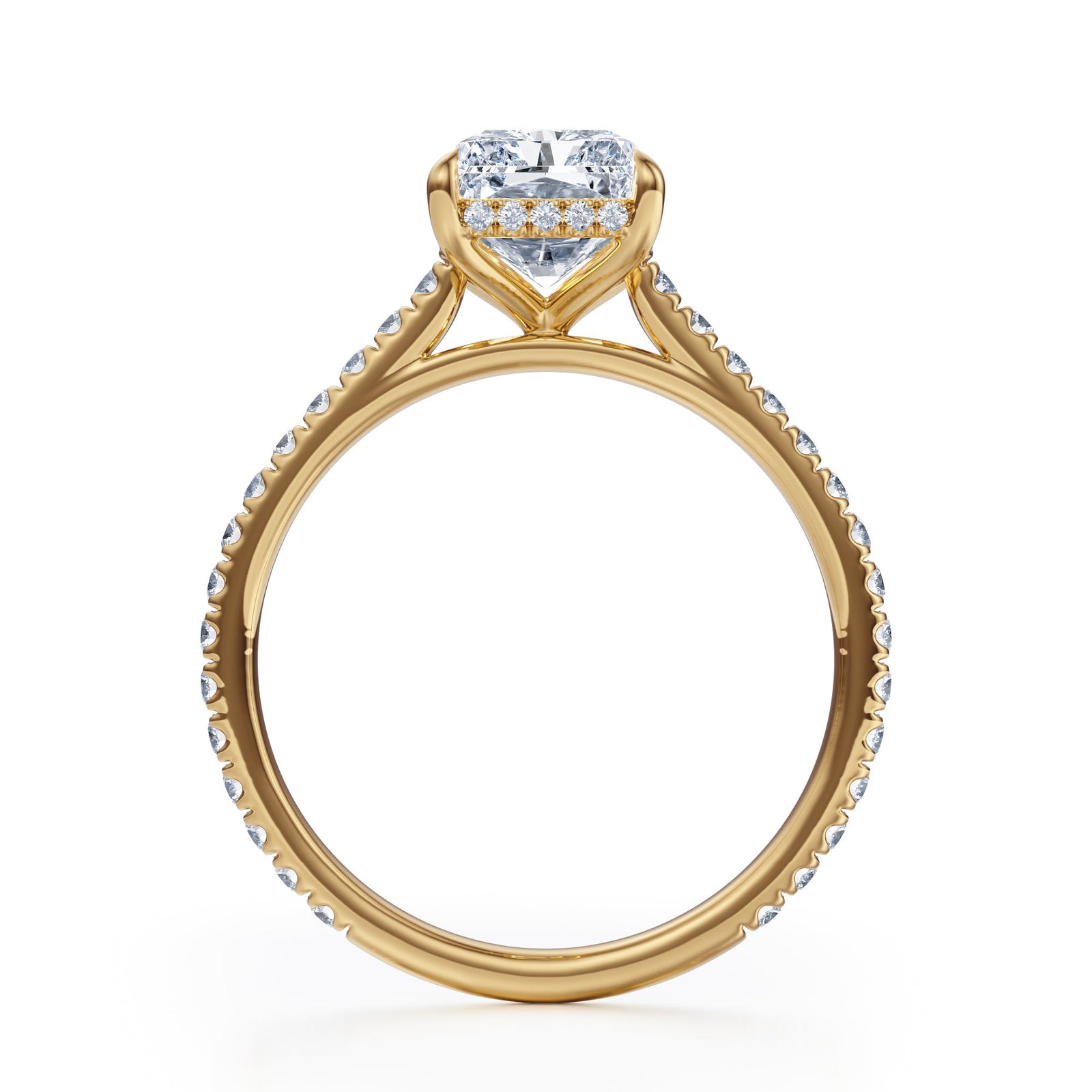 Eternal Radiance Gold Ring - R1031 in Ring by 18 KARATS