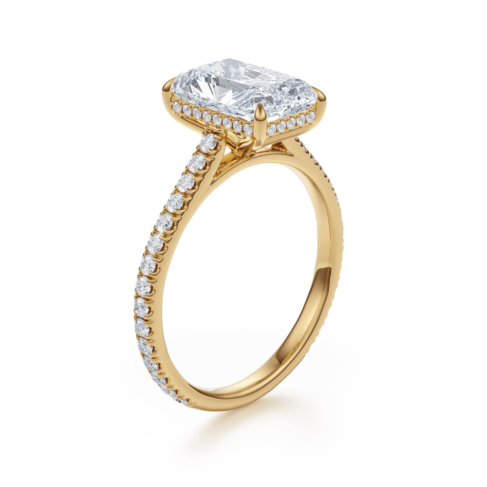 Eternal Radiance Gold Ring - R1031 in Ring by 18 KARATS