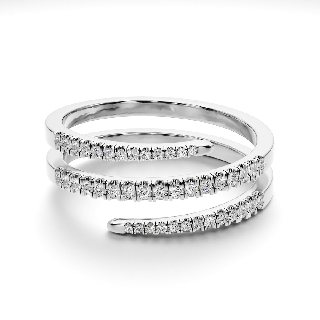 Eternal Spiral Band - B1015 in Wedding Bands by 18 KARATS