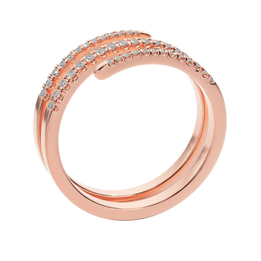 Eternal Spiral Band - B1015 in Wedding Bands by 18 KARATS