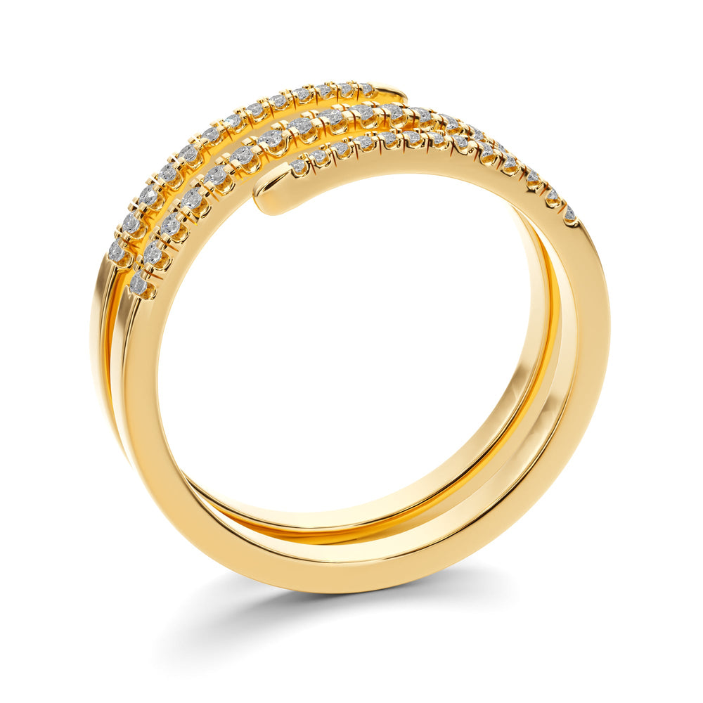 Eternal Spiral Band - B1015 in Wedding Bands by 18 KARATS