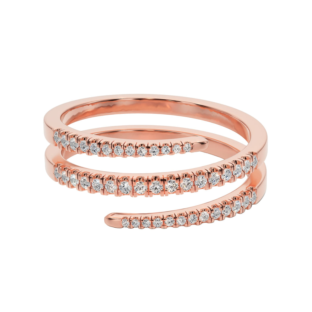 Eternal Spiral Band - B1015 in Wedding Bands by 18 KARATS