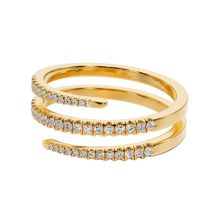 Eternal Spiral Band - B1015 in Wedding Bands by 18 KARATS