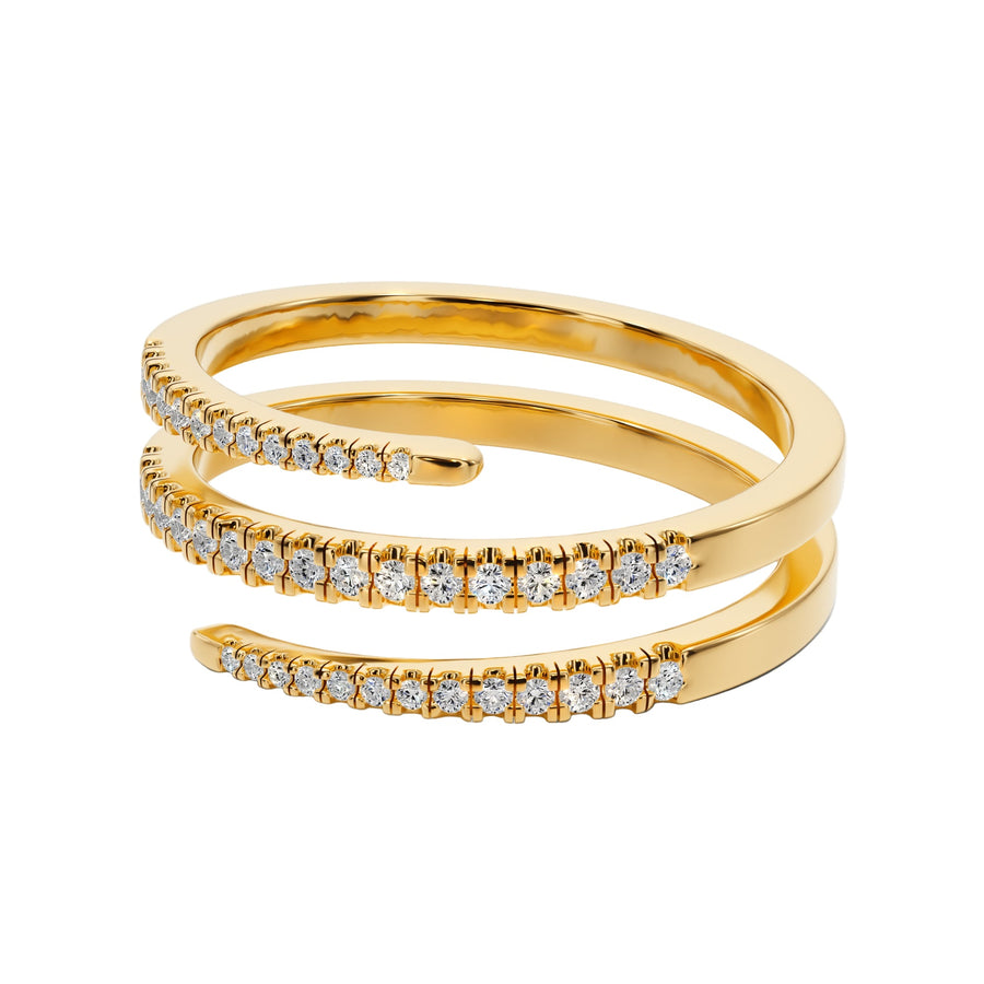 Eternal Spiral Band - B1015 in Wedding Bands by 18 KARATS