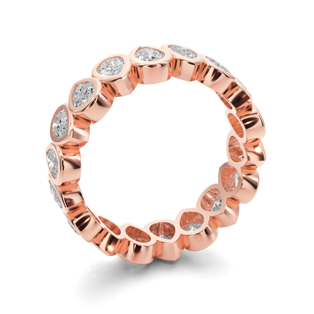 Eternity Pear Shape Diamond Band - B1017 in by 18 KARATS