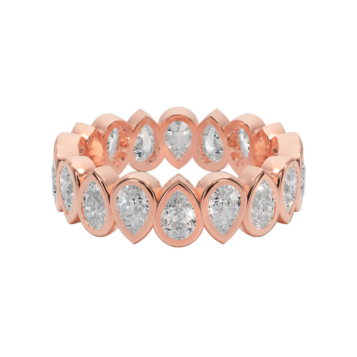 Eternity Pear Shape Diamond Band - B1017 in by 18 KARATS