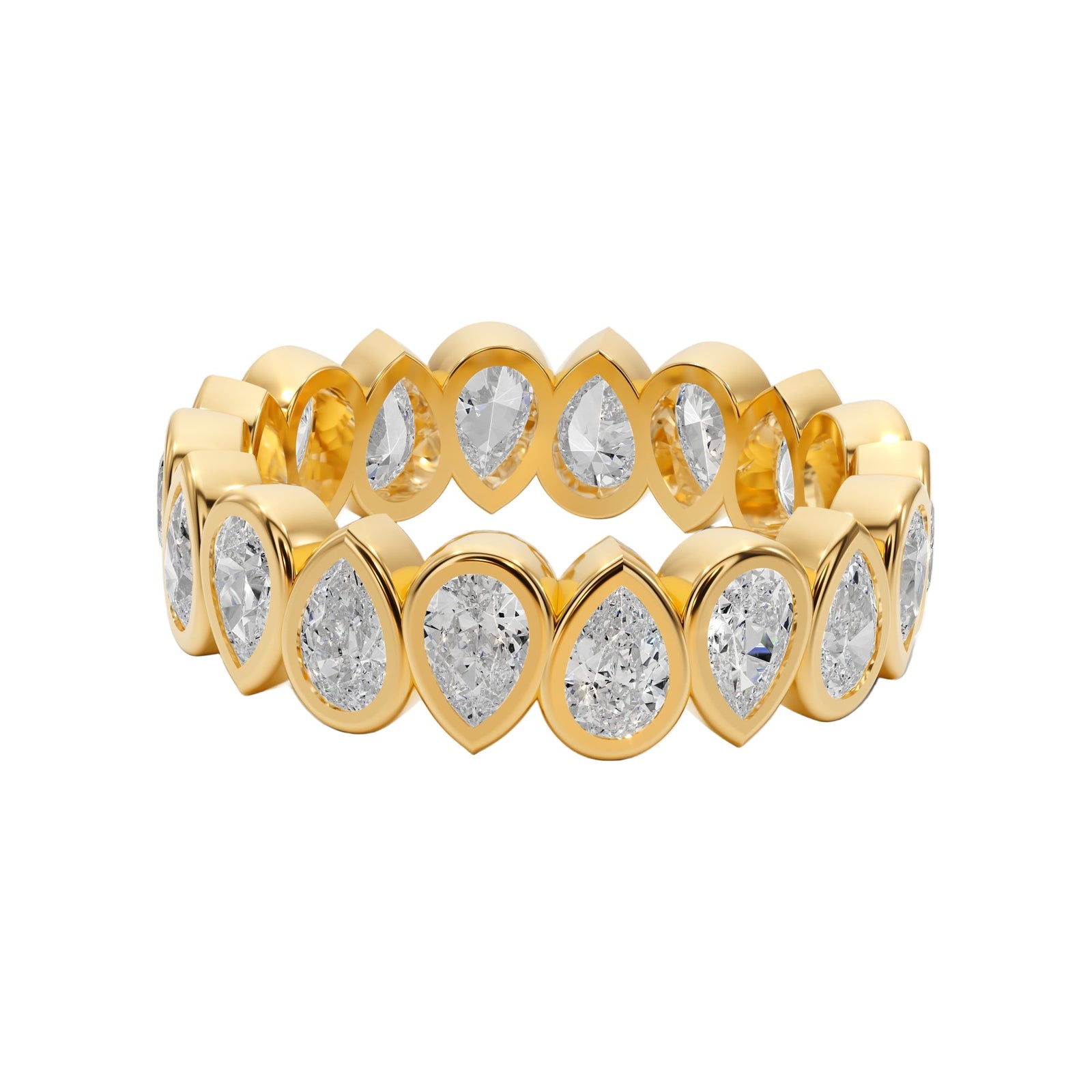 Eternity Pear Shape Diamond Band - B1017 in by 18 KARATS