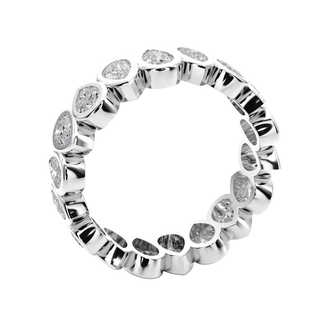Eternity Pear Shape Diamond Band - B1017 in by 18 KARATS