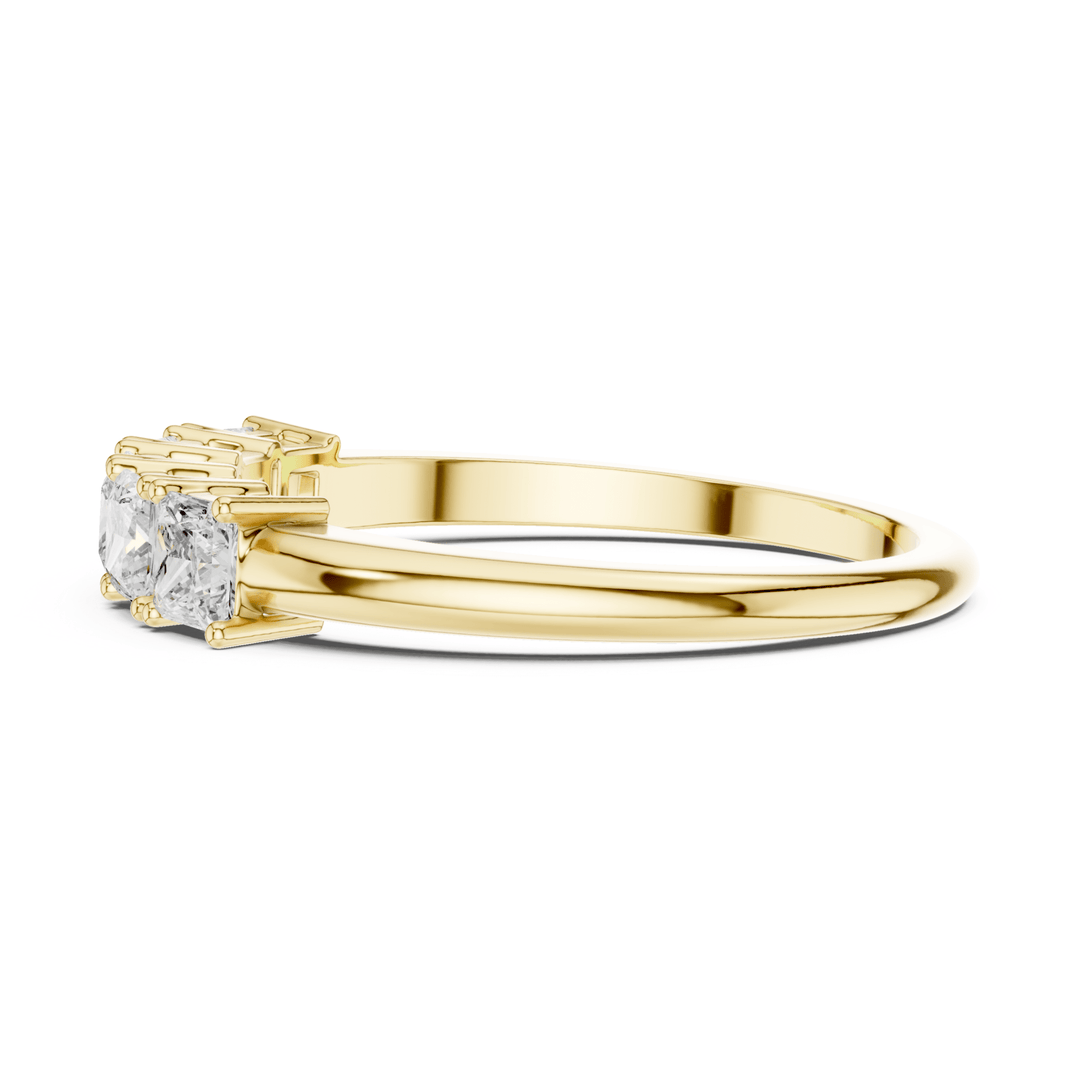 Five Stone Princess Cut 0.65 ctw Diamond Band - B1149 in Wedding Bands by 18 KARATS INC.