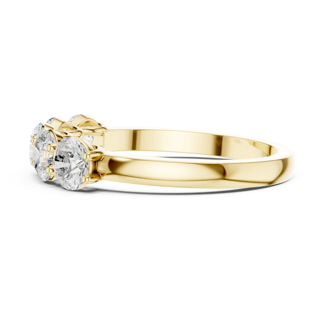 Five Stone Round 1.5 ctw Diamond Band - B1143 in Wedding Bands by 18 KARATS INC.
