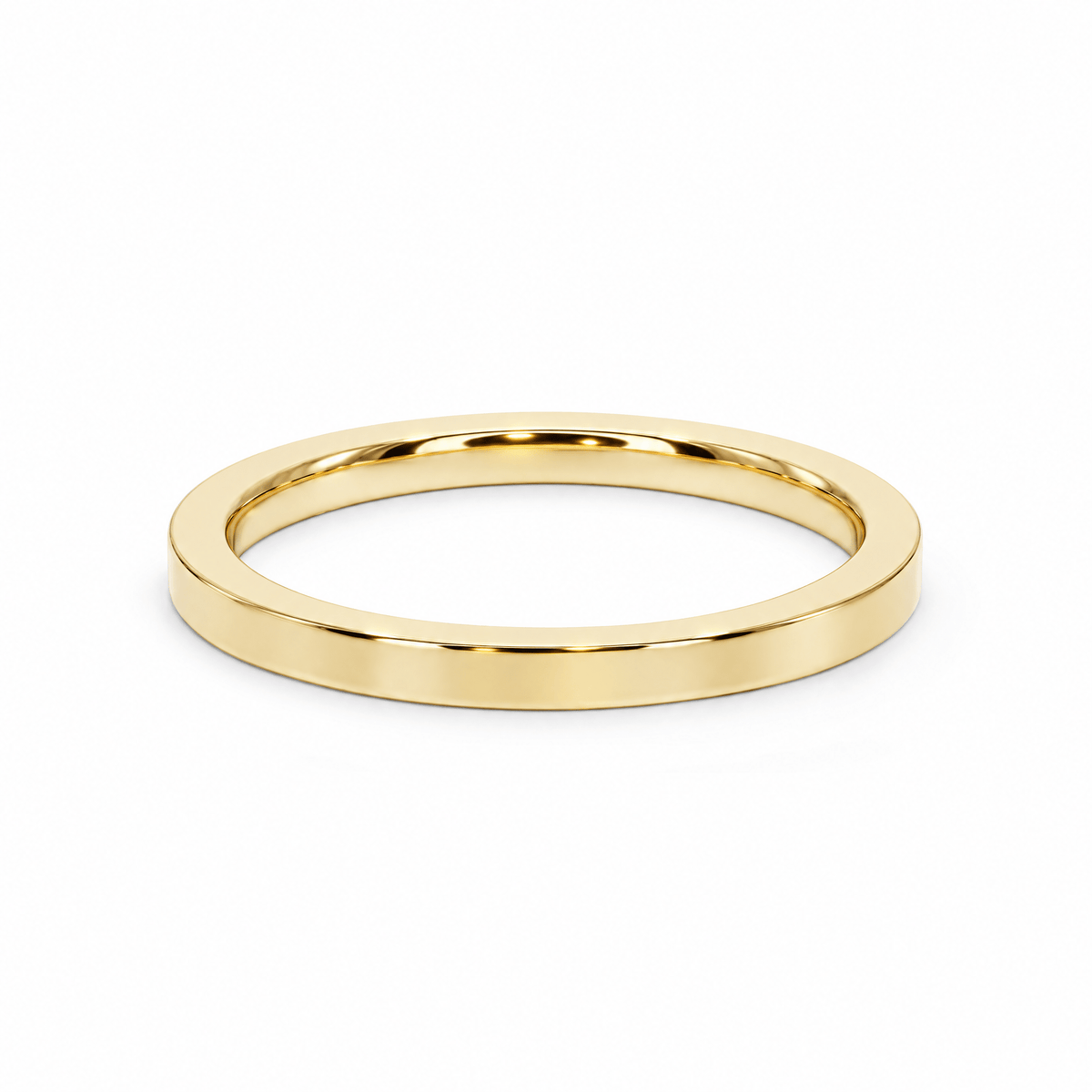Flat Wedding Band in Wedding Bands by 18 KARATS INC.