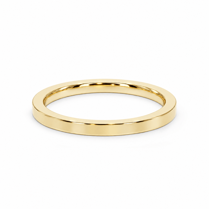 Flat Wedding Band in Wedding Bands by 18 KARATS INC.