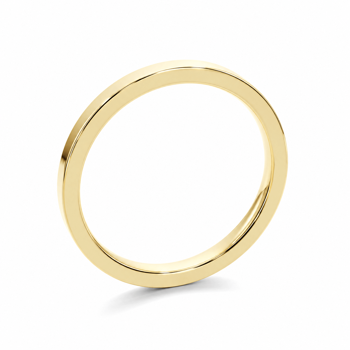Flat Wedding Band in Wedding Bands by 18 KARATS INC.