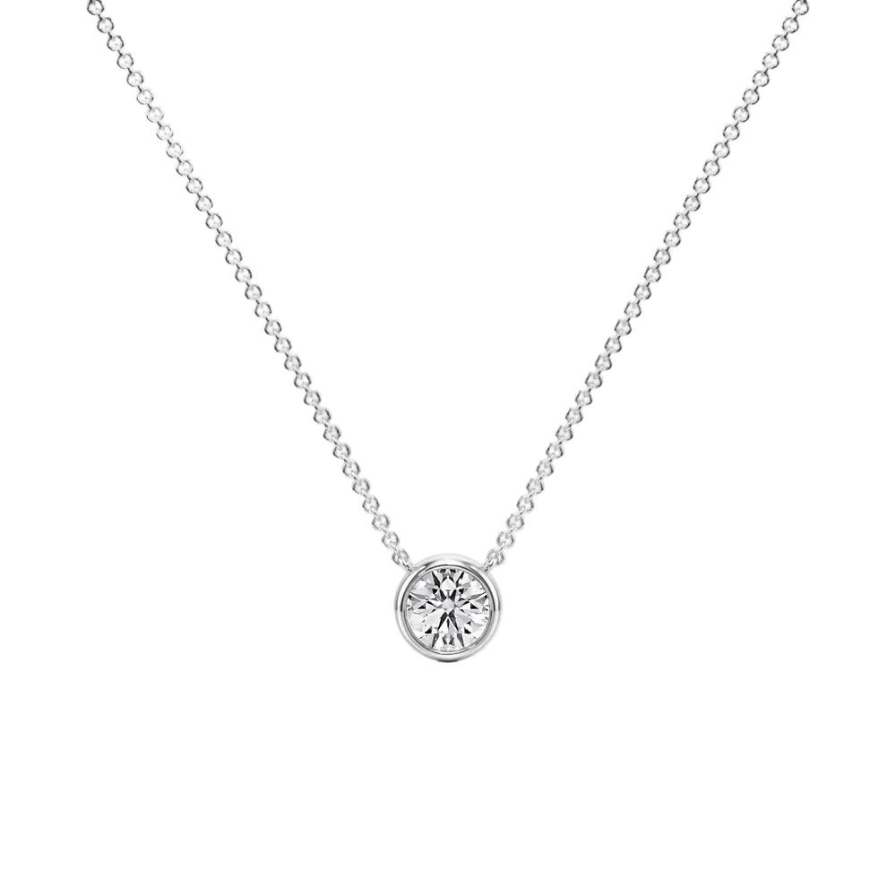 Forever Sparkle Bezel Pendant — P1102 in Necklace by 18 KARATS