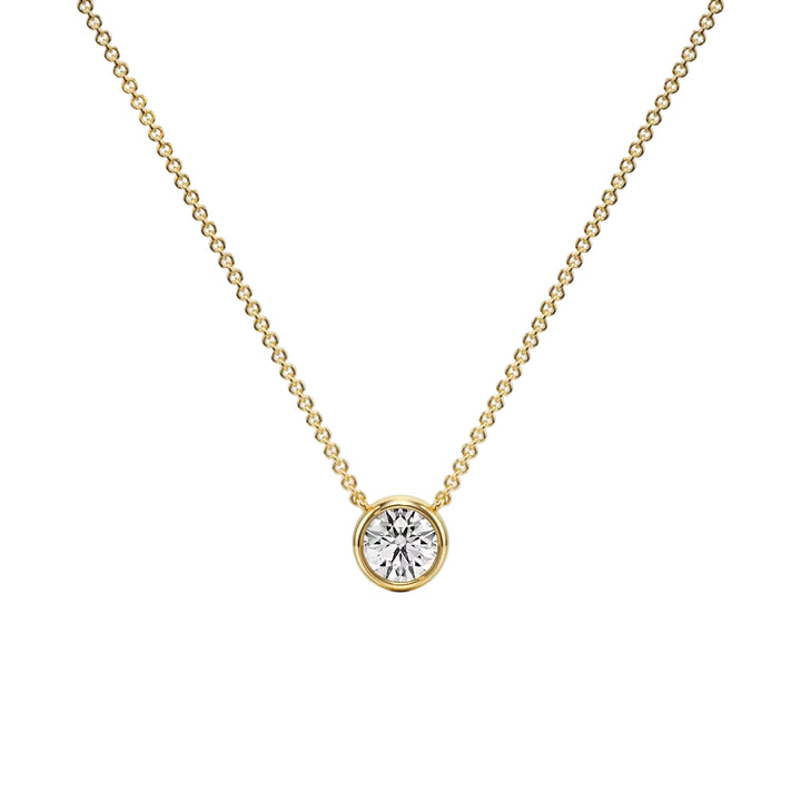 Forever Sparkle Bezel Pendant — P1102 in Necklace by 18 KARATS