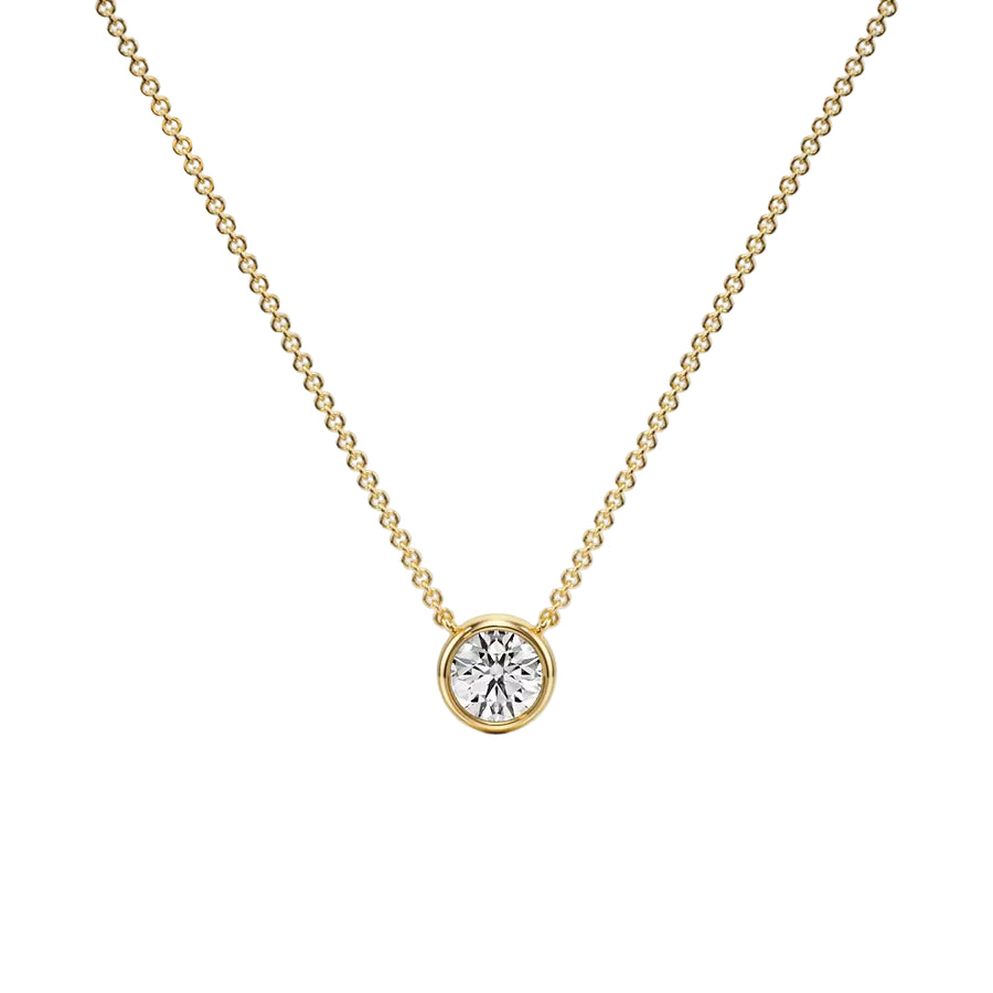 Forever Sparkle Bezel Pendant — P1102 in Necklace by 18 KARATS